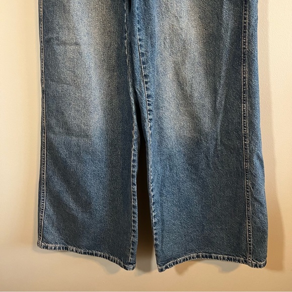Free People We the Free Wide Leg Crvy Dark Wash Jeans 29 - Picture 3 of 12